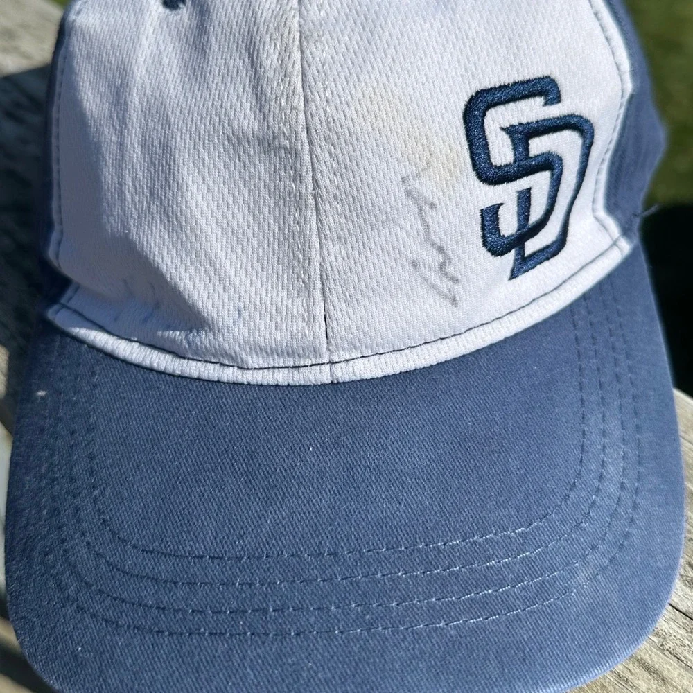 National University San Diego SD Baseball Cap Hat Navy White Adjustable Strap
